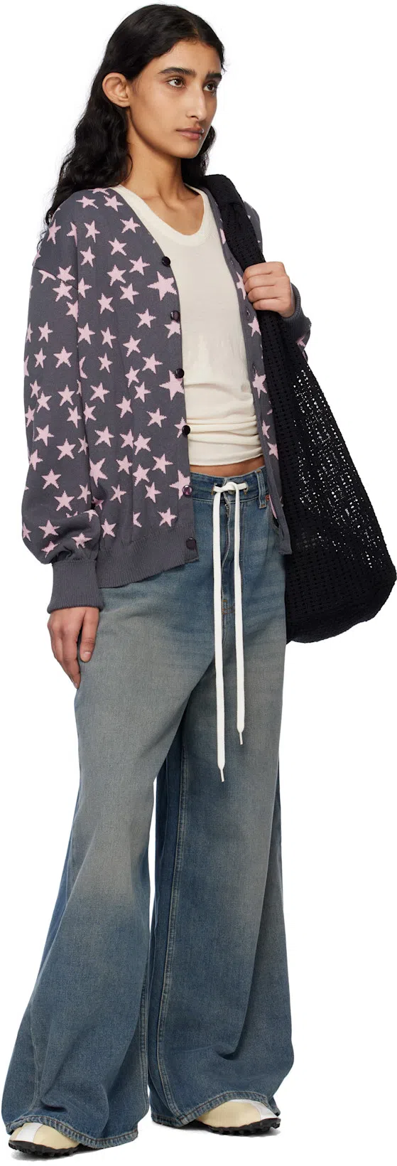 MAISON MARGIELA Leather Lace-up Trainers Featuring Suede Accents In White