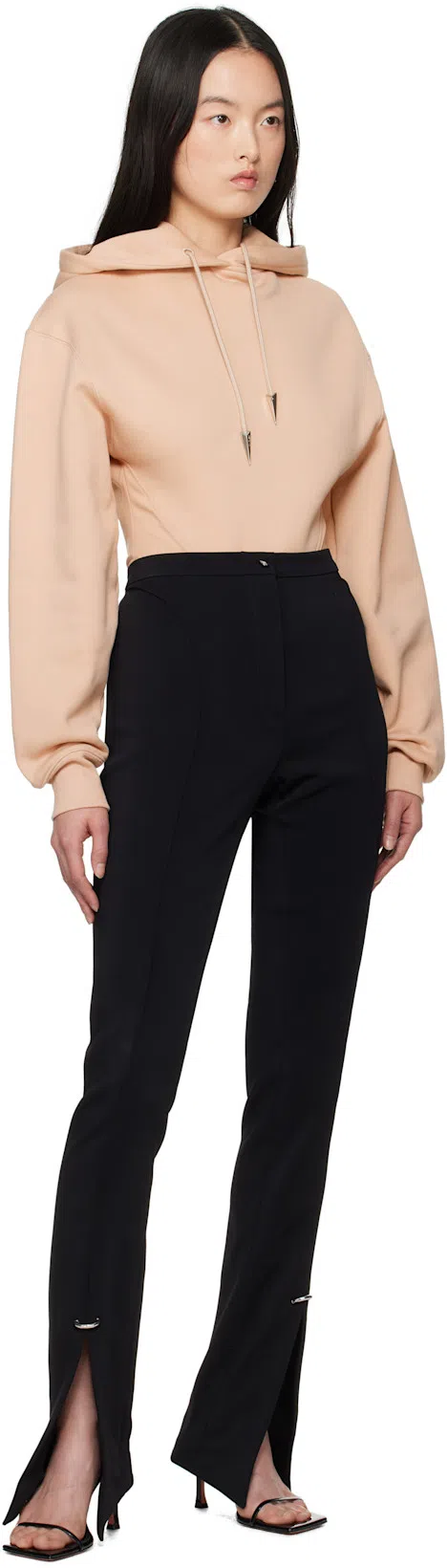 MUGLER Piercing Detail Pant In Black