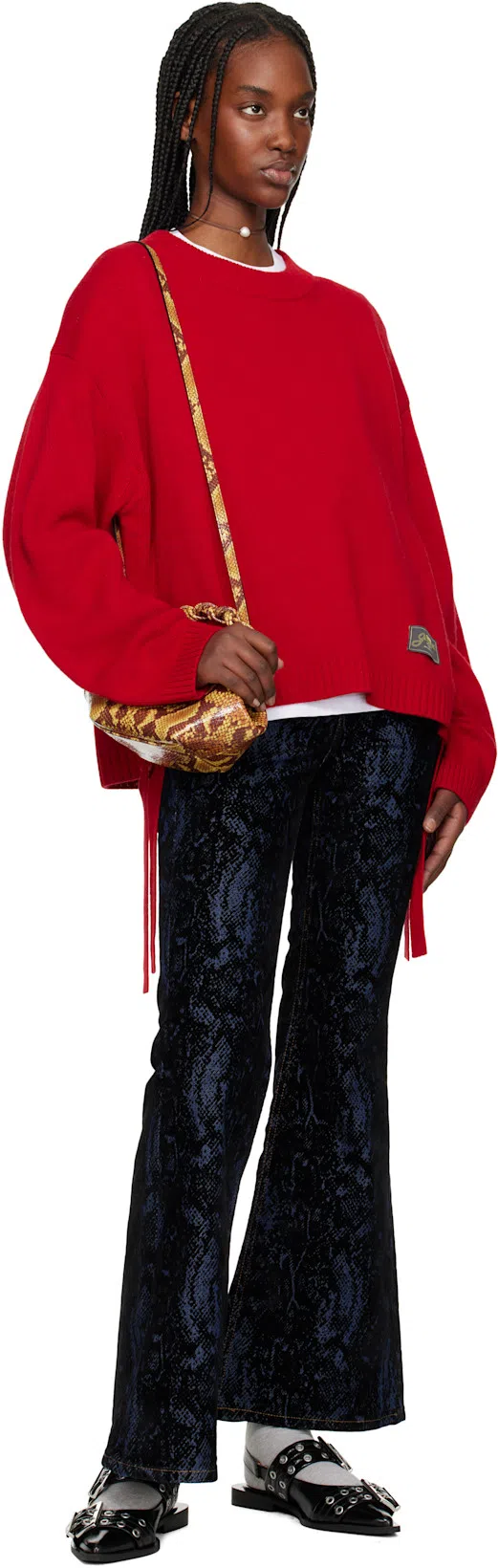 GANNI White Cherry Graphic T-shirt