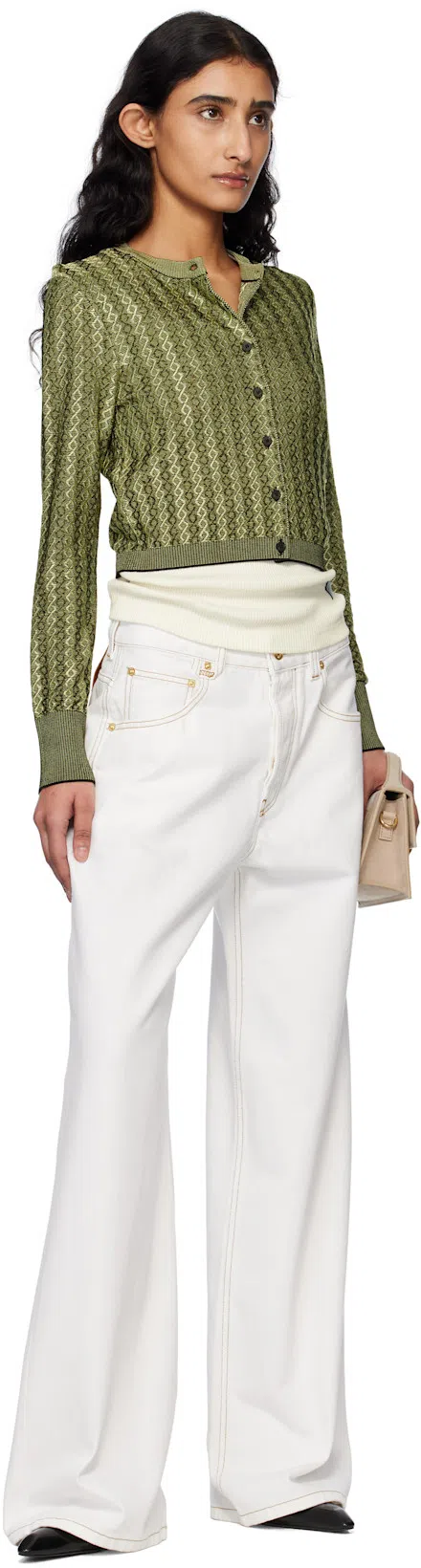 JACQUEMUS Logo-plaque Shoulder Bag In Beige