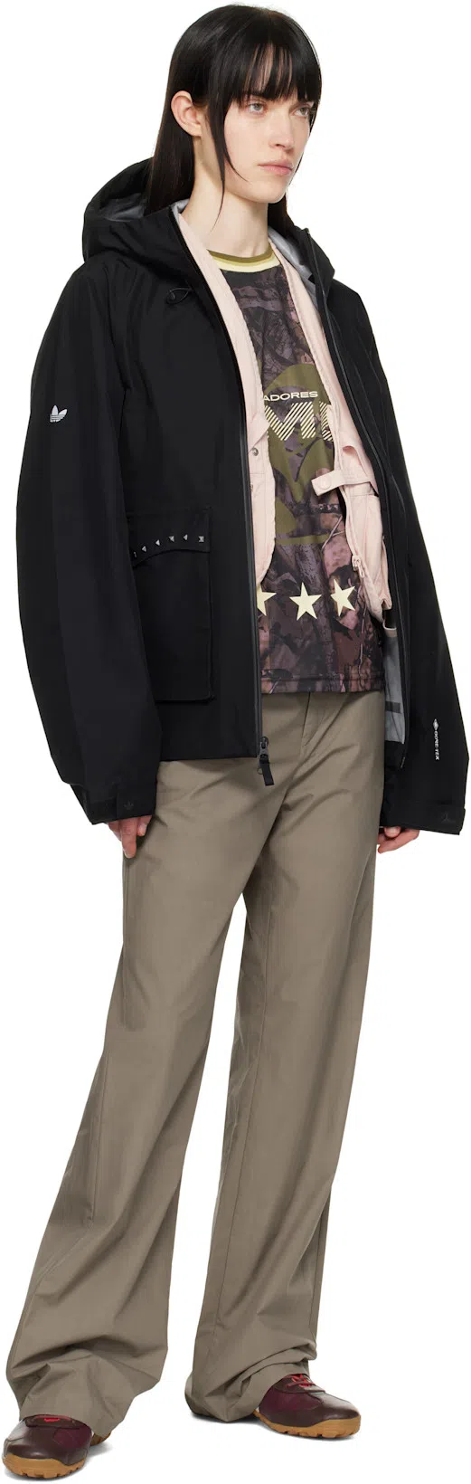 RIER Taupe Poplin Waxed Trousers In Argile Waxed