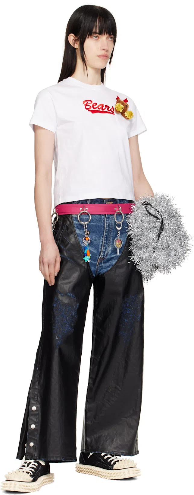 DOUBLET Silver Cheerleading Pompon Bag