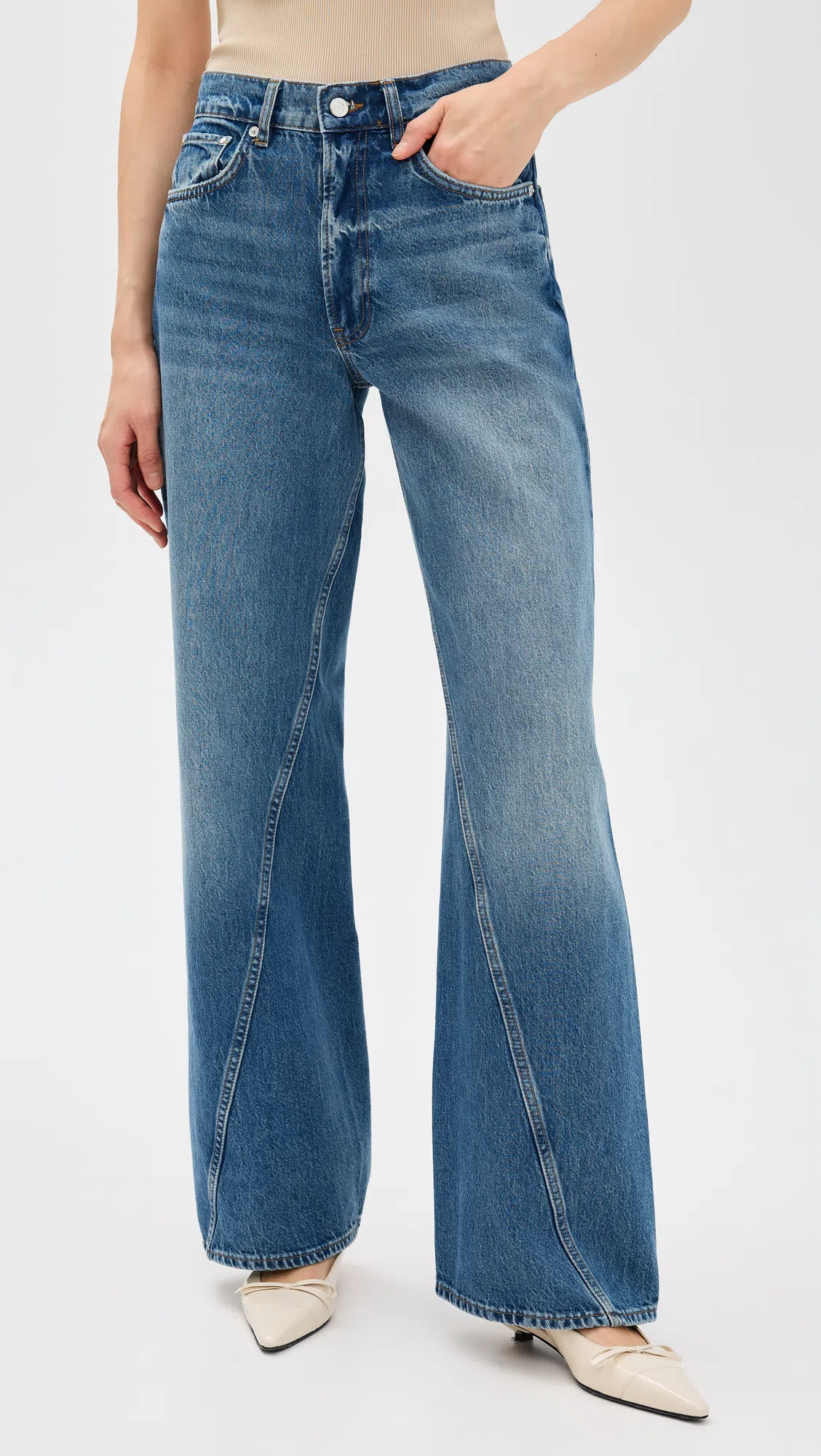 RABANNE Embellished Solid Jersey Second Skin Top In Black