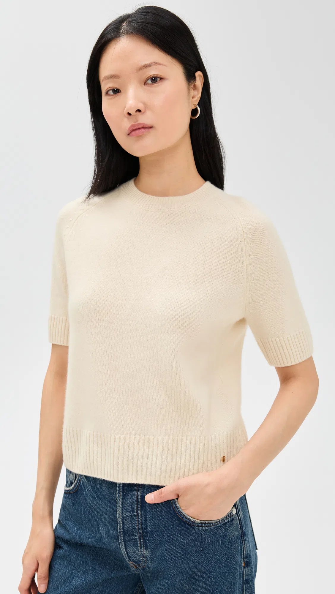 LEVI'S Ribcage Wide Leg Jeans In Barely Freezing In White