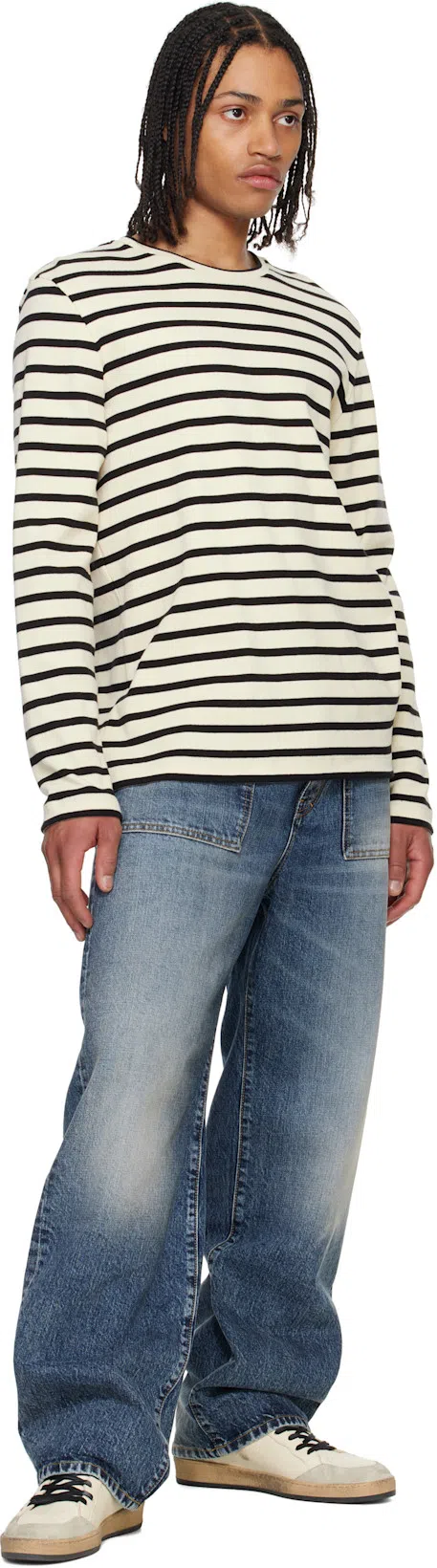 GOLDEN GOOSE Ballstar Nappa Upper Toe And Spur Suede Star Leather Heel Sneakers Beige In White