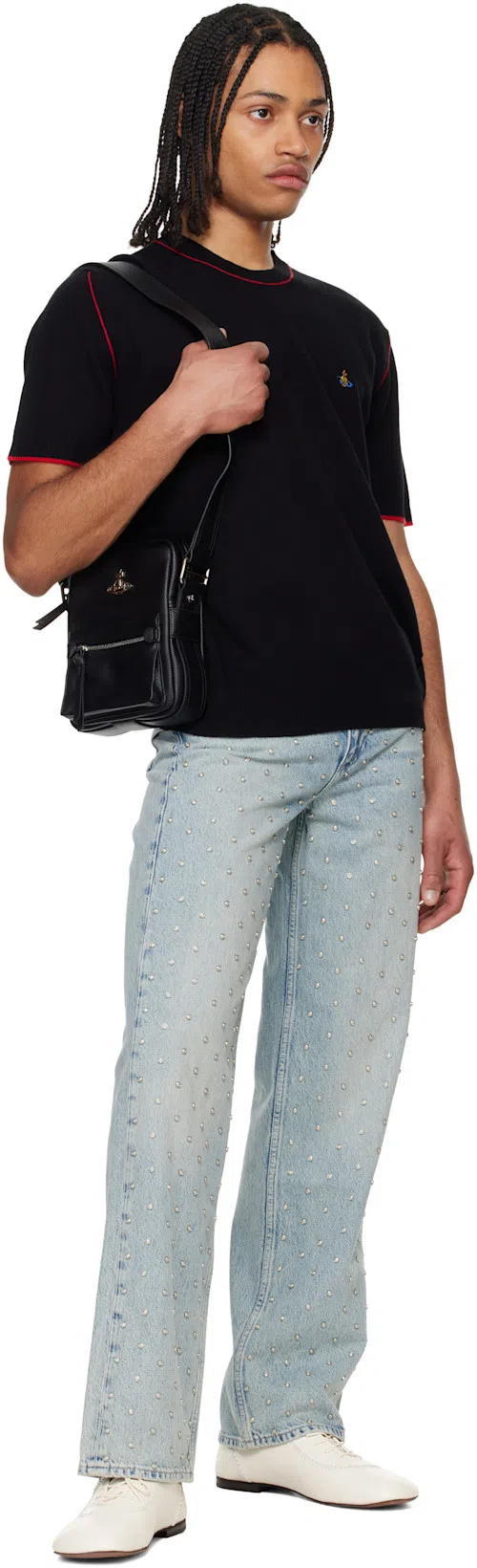 RAG & BONE Blue Shea Relaxed Straight Jeans