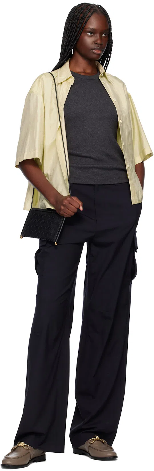 BOTTEGA VENETA Mud Leather Astaire Loafers In Brown