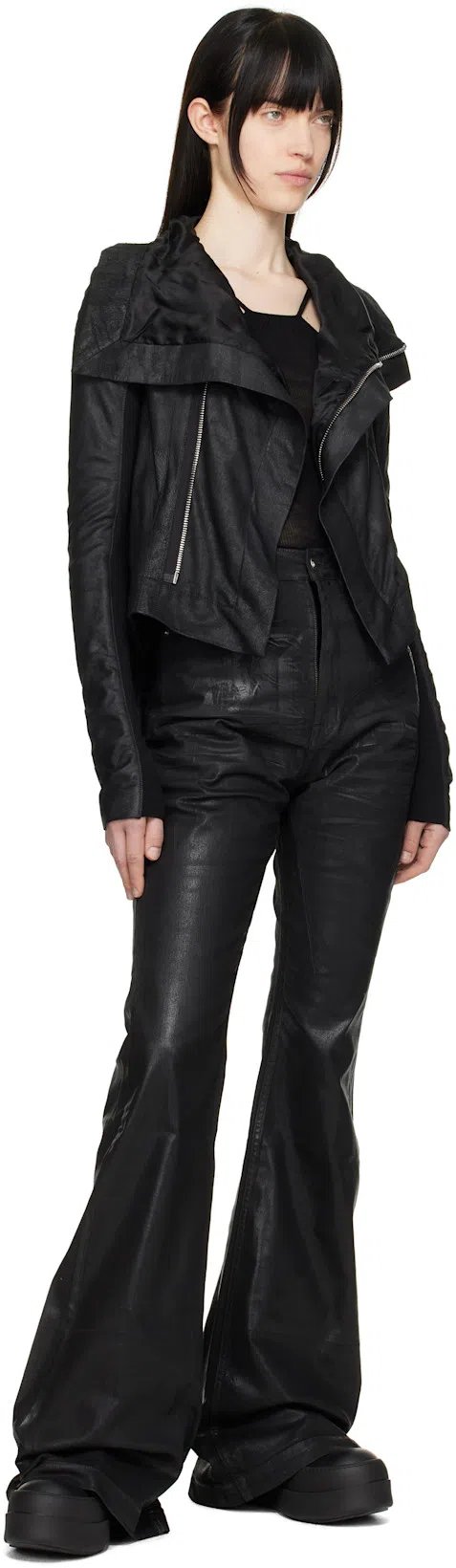 RICK OWENS DRKSHDW Bolan Bootcut Denim Jeans In Black