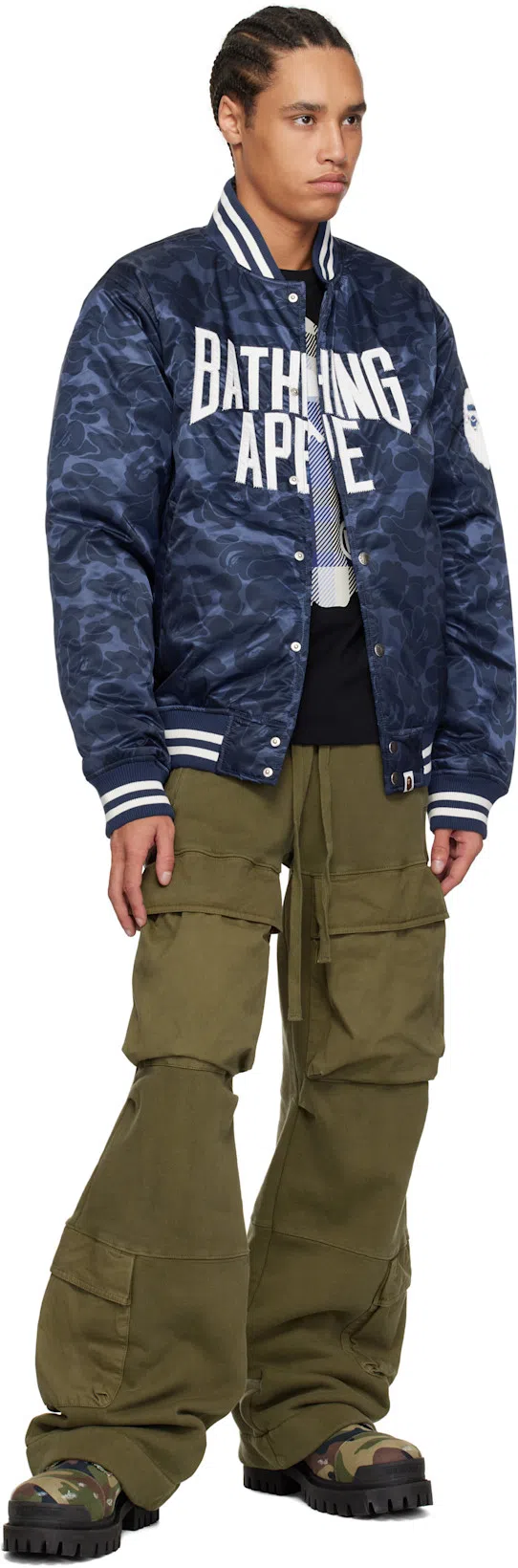 BALENCIAGA Strike L20 Canvas Camo Boots 42 In Dark Camo