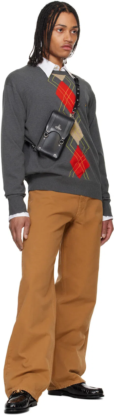 MM6 MAISON MARGIELA Beige Cotton Canvas Trousers In Brown