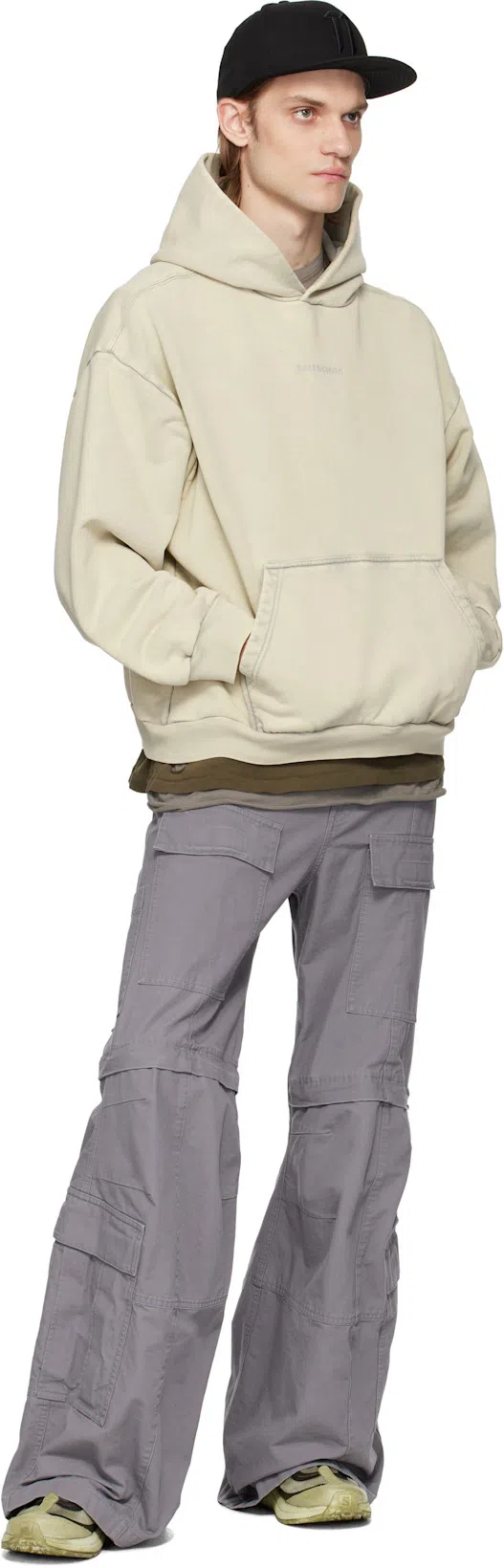 BALENCIAGA Sand Cotton Sweatshirt In Beige O Tan