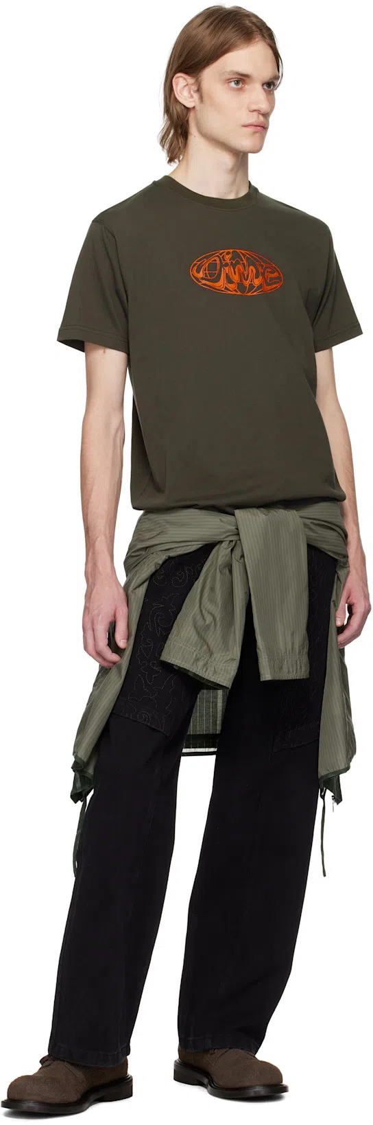 MOSCHINO Lace-up Brogues Leather Sole In Brown