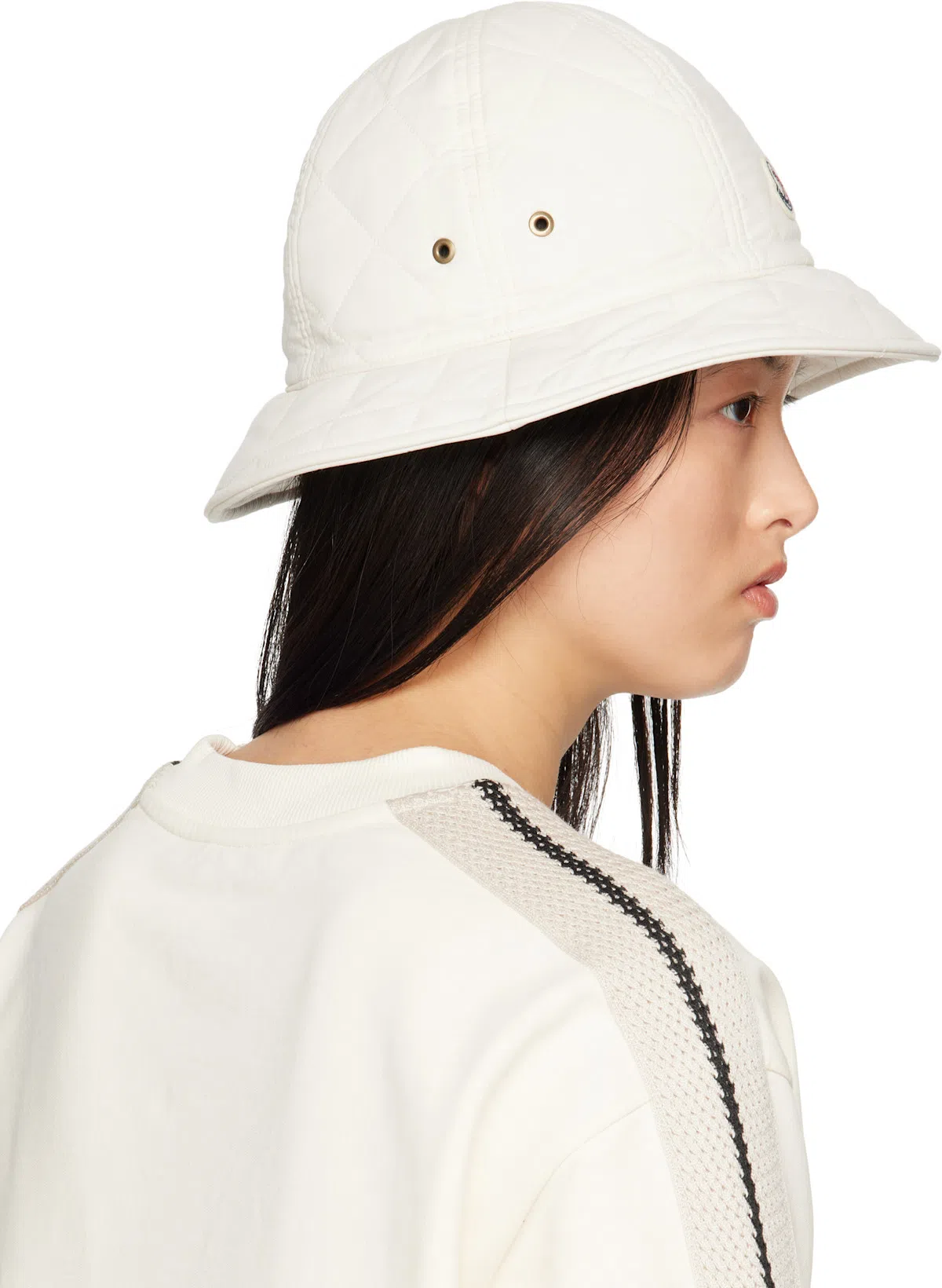 MONCLER Women Logo Motif Sweatshirt In Neutral