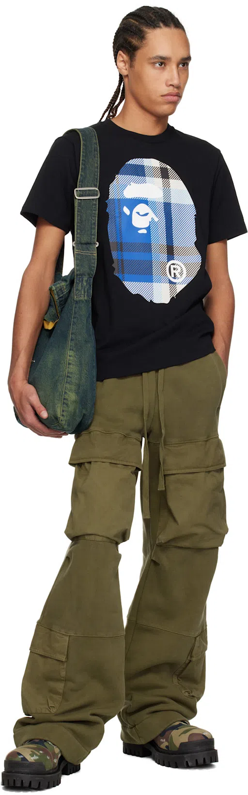 BALENCIAGA Strike L20 Canvas Camo Boots 42 In Dark Camo