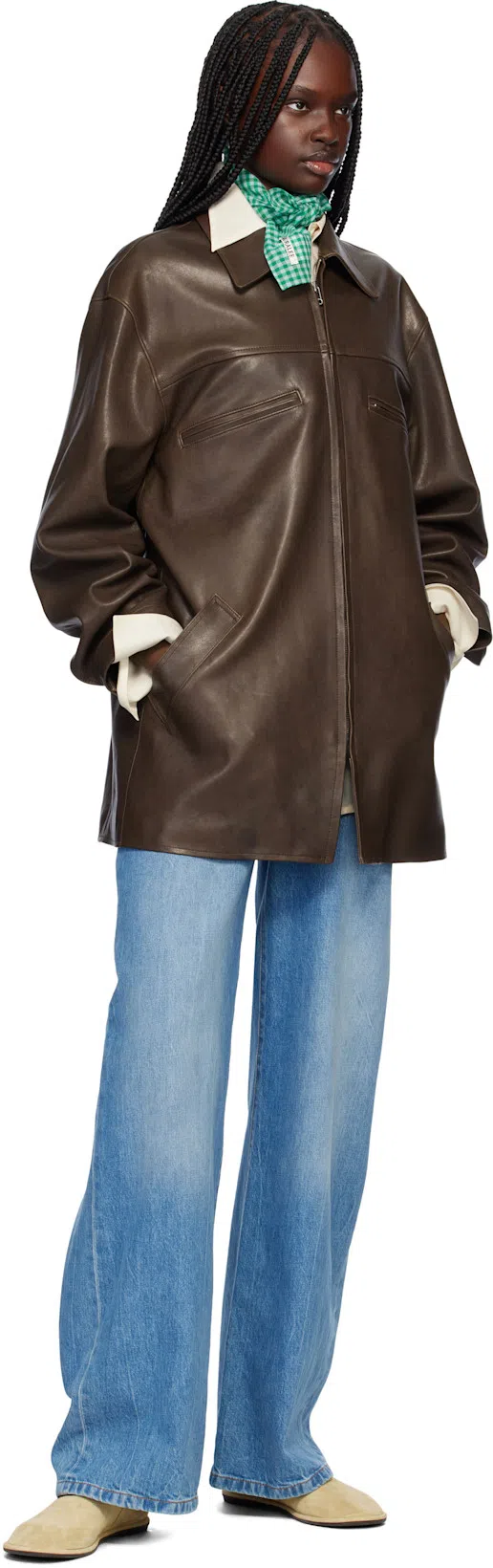 THE ROW Canal Flat In Taupe