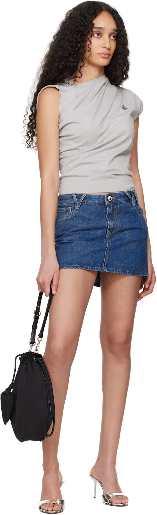 PARIS TEXAS Patent Leather Lidia Mules 70 In Silver