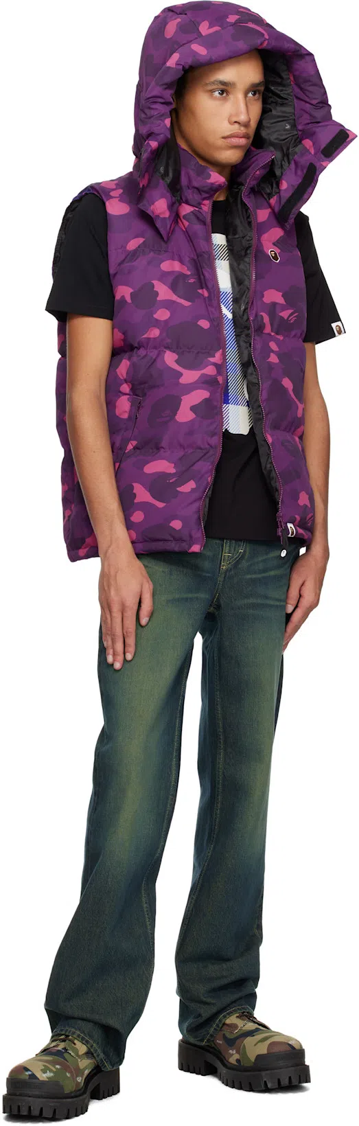 BALENCIAGA Strike L20 Canvas Camo Boots 42 In Dark Camo