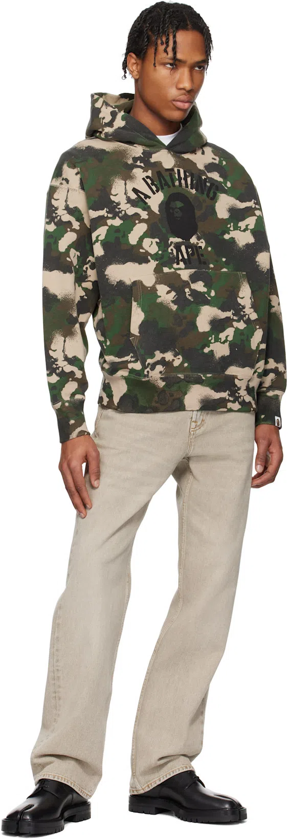 MAISON MARGIELA Brogue Lace Ups In Black