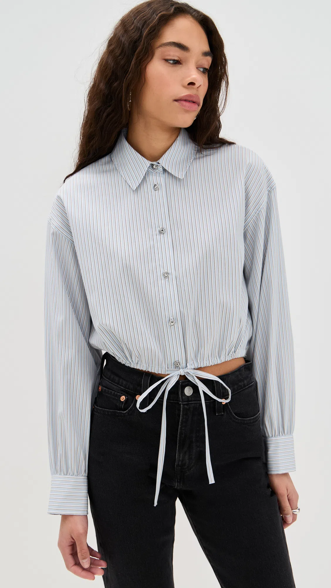 3.1 PHILLIP LIM Strappy Eyelet Sandal With Rosettes In Ant. White