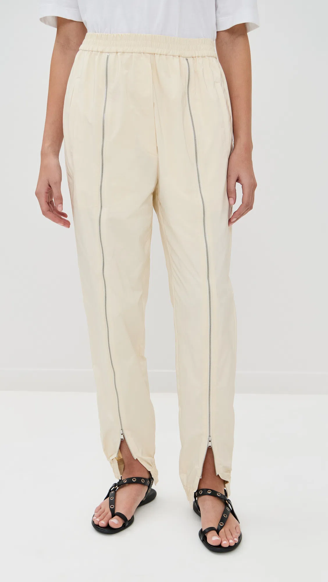 3.1 PHILLIP LIM Rivet Leather Strappy Toe-ring Sandals In Black Multi