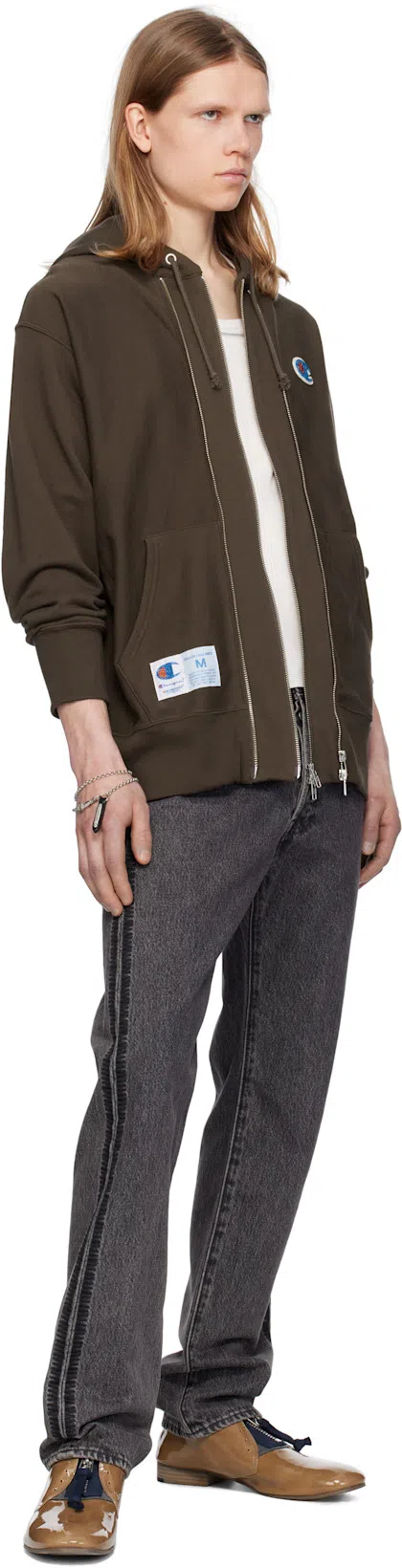 UNDERCOVER X Champion Hoodie In Brown