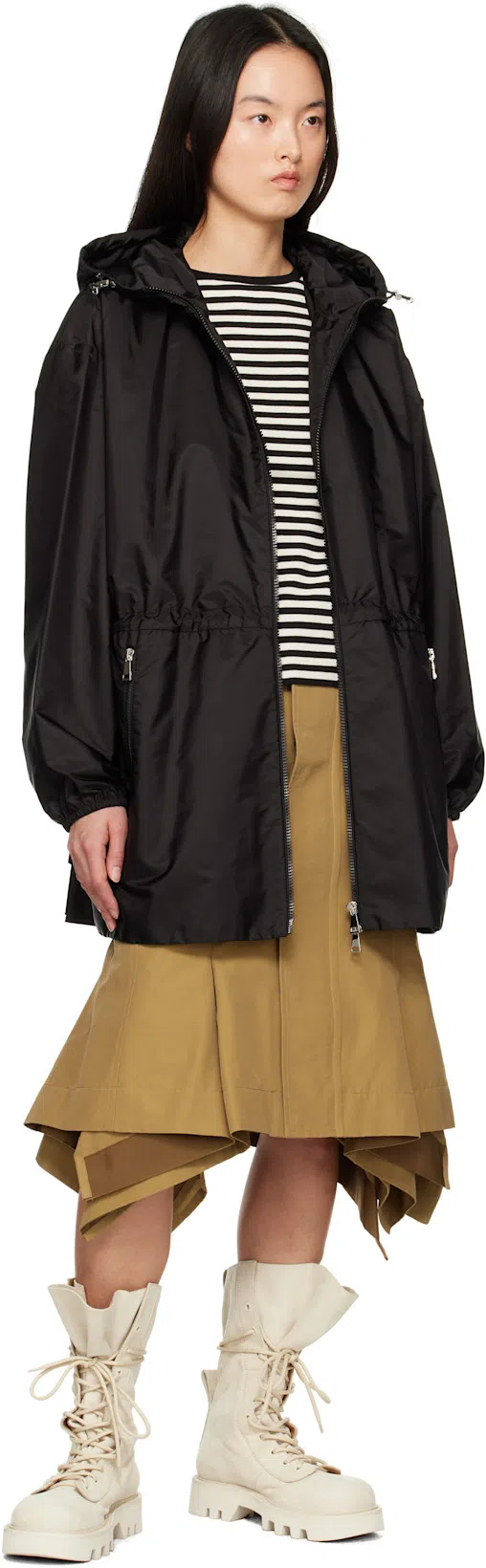 MONCLER Cotton Crew-neck T-shirt In Black