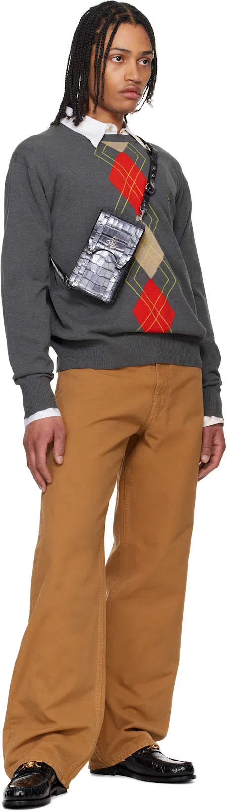 MM6 MAISON MARGIELA Beige Cotton Canvas Trousers In Brown