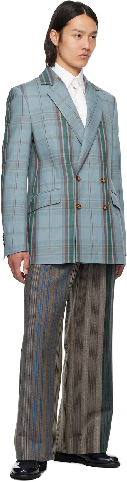 VIVIENNE WESTWOOD Humphrey Trousers Herringbone Stripes 50 Men In Aw24-c208