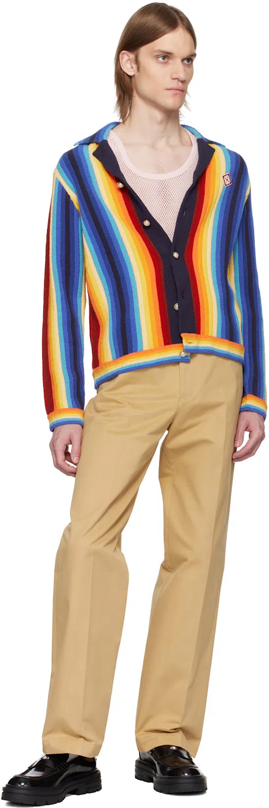 CASABLANCA Gradient Towelling Cardigan In Multicolor