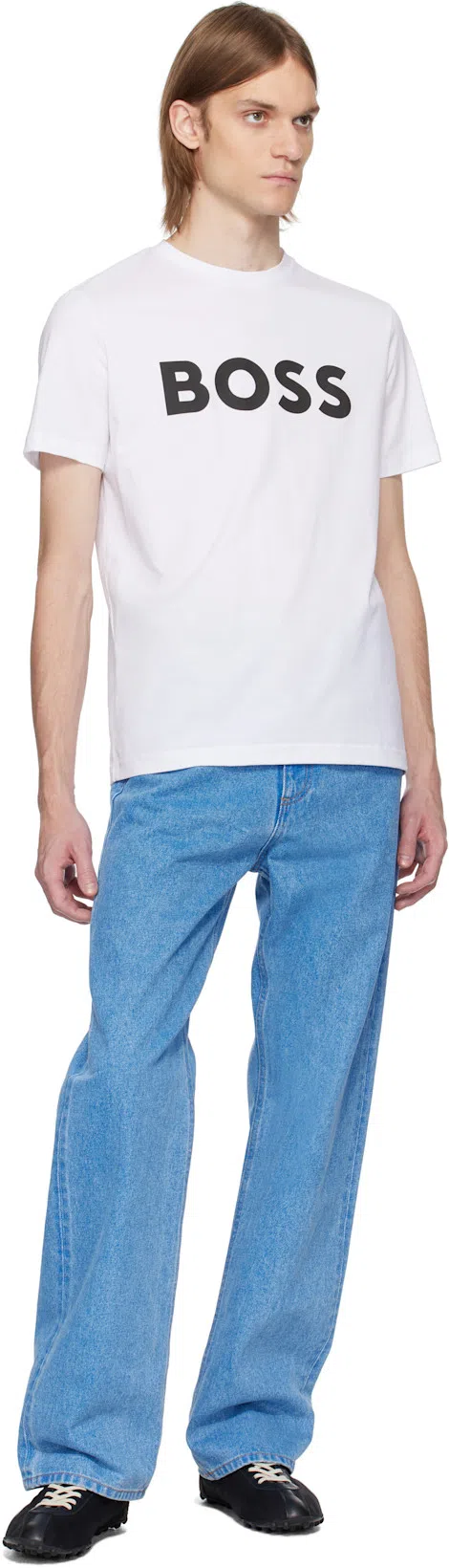 MARNI Blue Organic Wide-leg Jeans