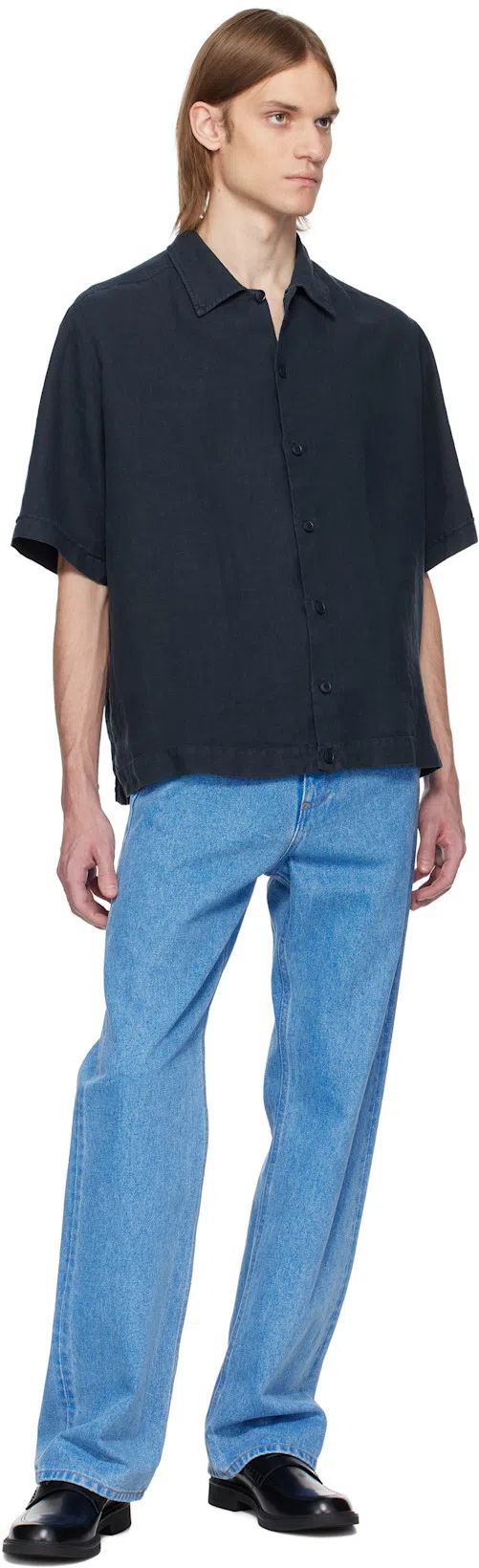 MARNI Blue Organic Wide-leg Jeans