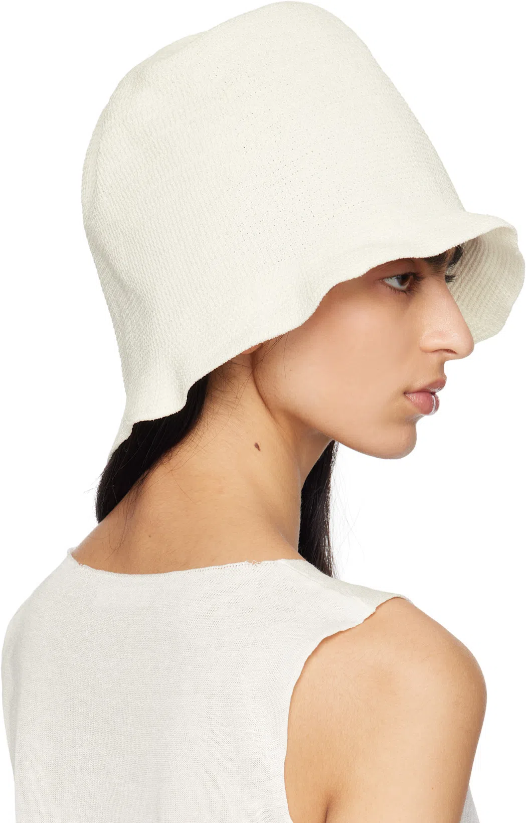 THE ROW Misty Long Ribbed-knit Cotton Tank Top In White