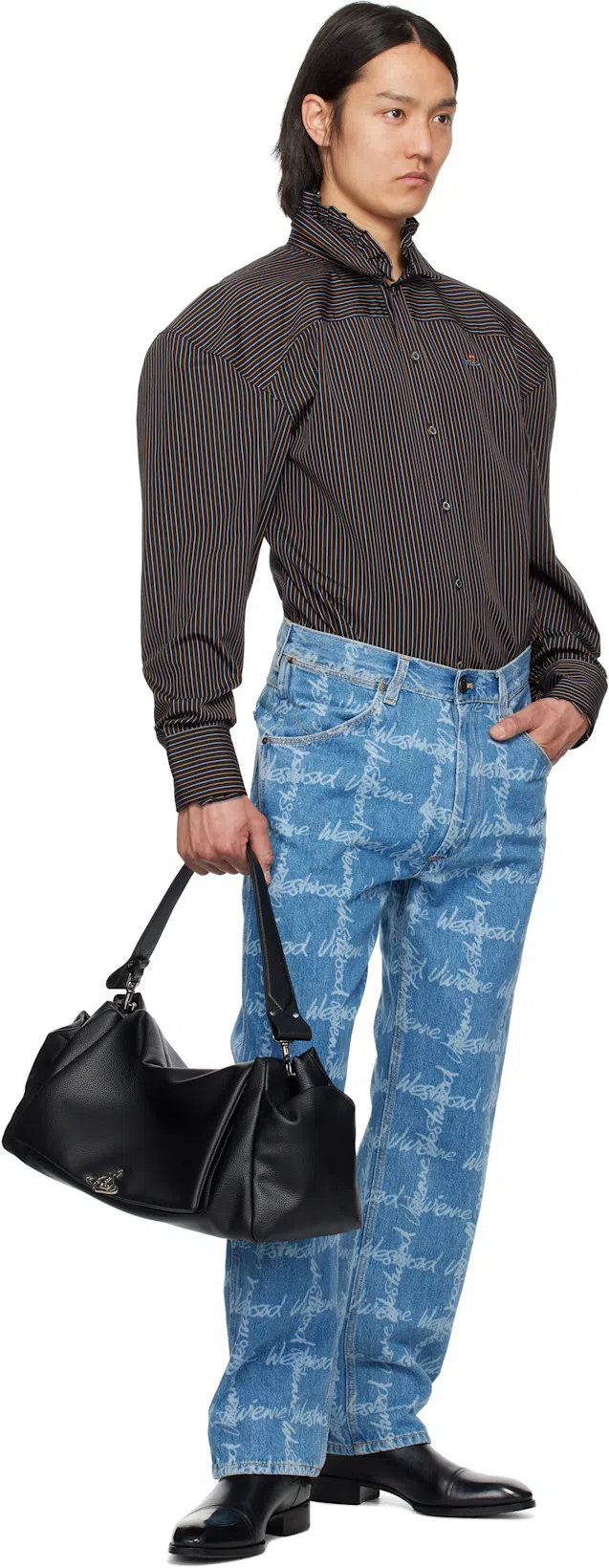 TOM FORD Edgar Polished Leather Chelsea Boots In Black