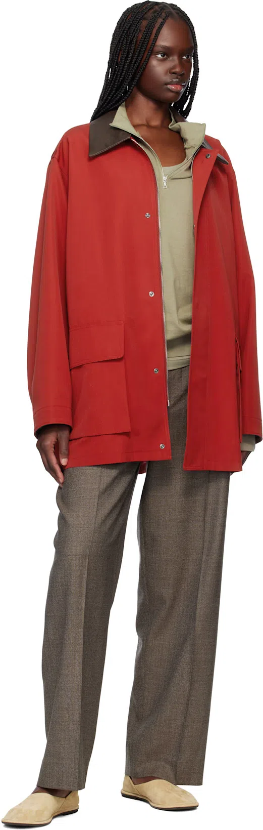 THE ROW Canal Flat In Taupe