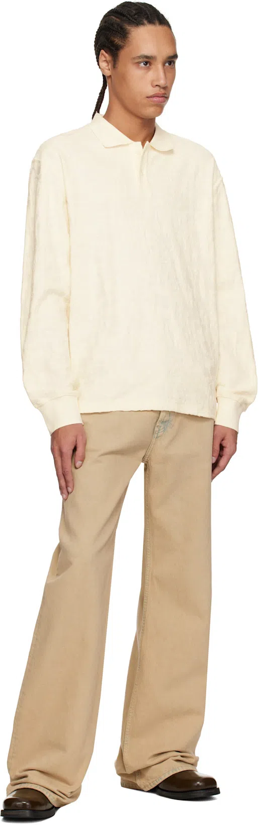 ACNE STUDIOS 1991 Toj Straight Denim Jean In 14l Light Sand