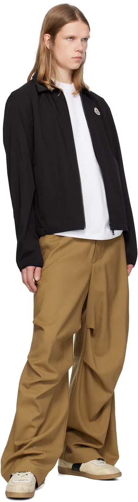 MONCLER Men Cotton Pack Of Three Logo Patch T-shirts In White