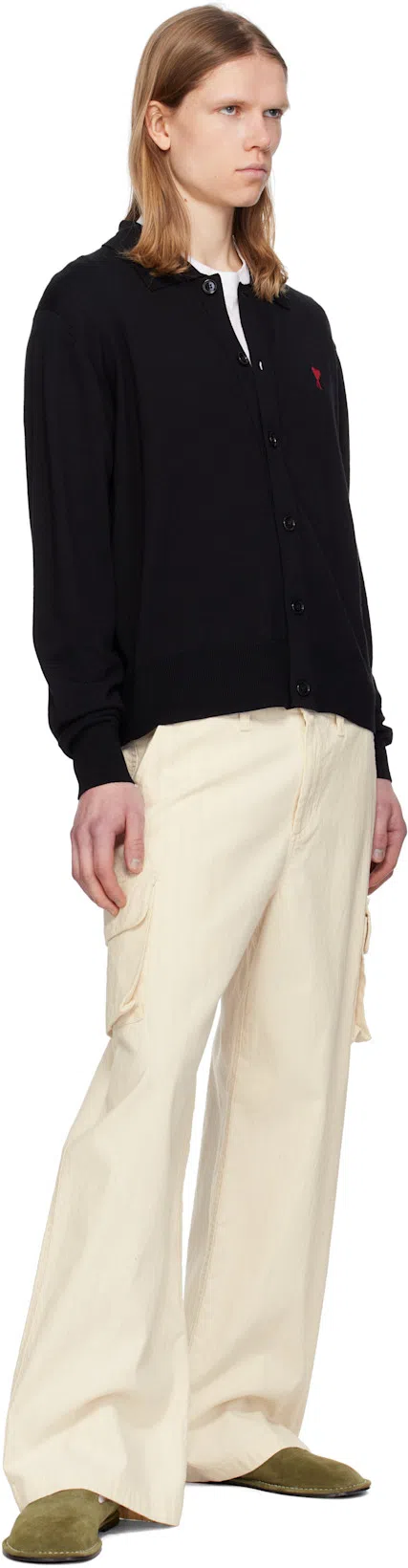 OUR LEGACY Off-white Mount Cargo Pants In Ecru Canal Stripe