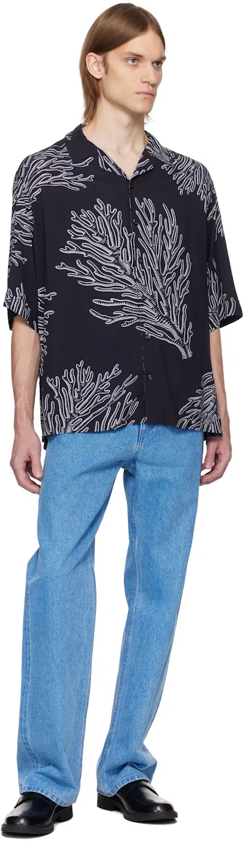 MARNI Blue Organic Wide-leg Jeans