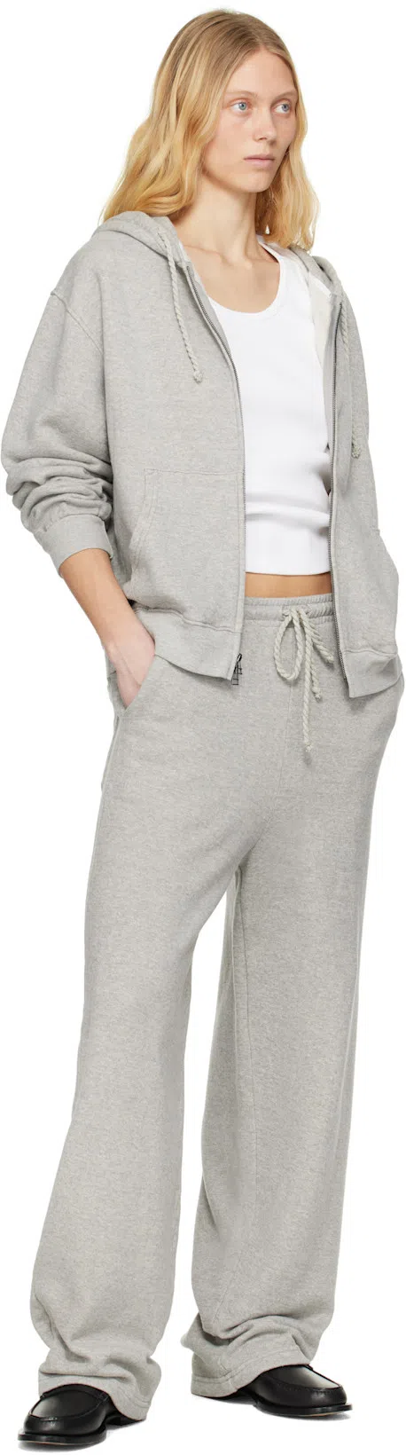 BOTTEGA VENETA Dry Stretch Cotton Ribbed Tank Top In Chalk