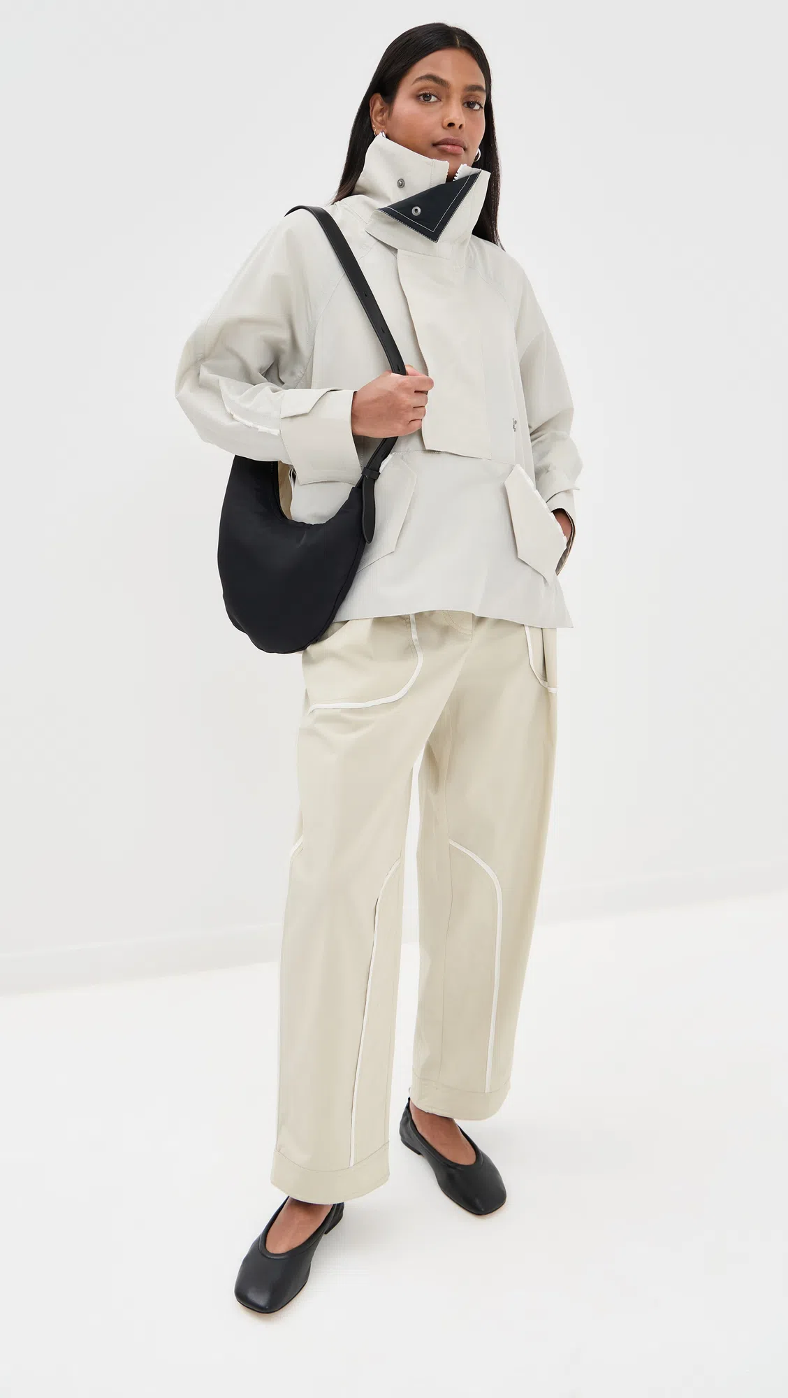 TONY BIANCO Martinez Flat In Black Nappa