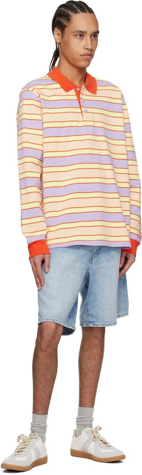 LEVI'S Blue 468 Stay Loose 9 Denim Shorts In Light Jog Shorts