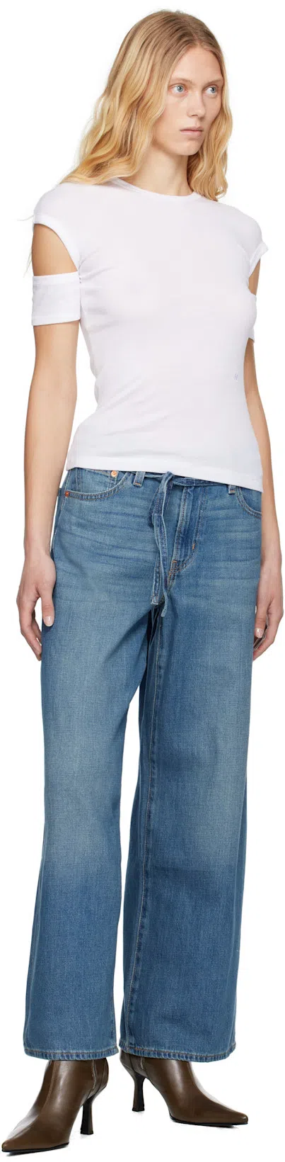 LEVI'S Xl Straight Linen+ Denim Jeans In Gray