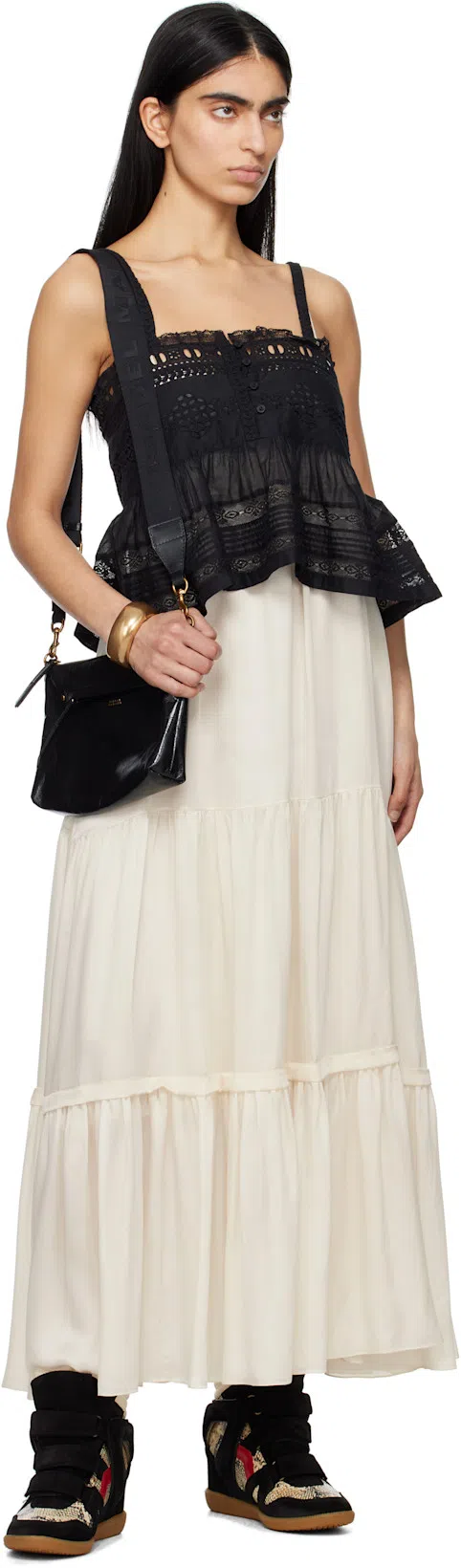 CHLOÉ Off-white Sleeveless Maxi Dress In 115 Dusty White