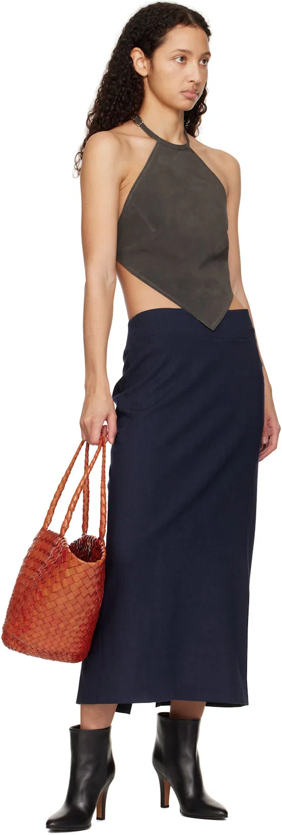 THE ROW Black Prudens Boots In Blk Black