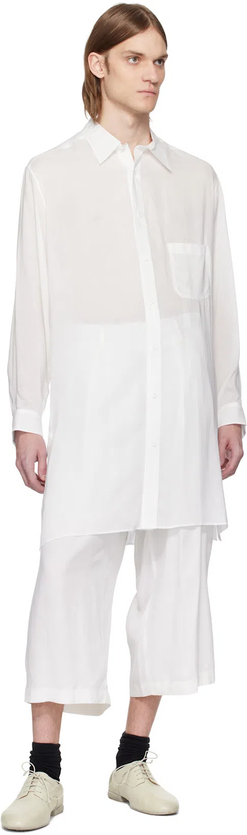 YOHJI YAMAMOTO Ette Pants In White