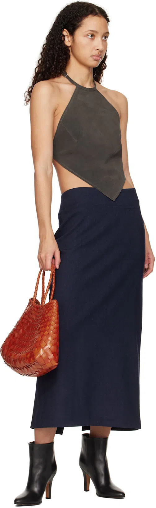 THE ROW Black Prudens Boots In Blk Black