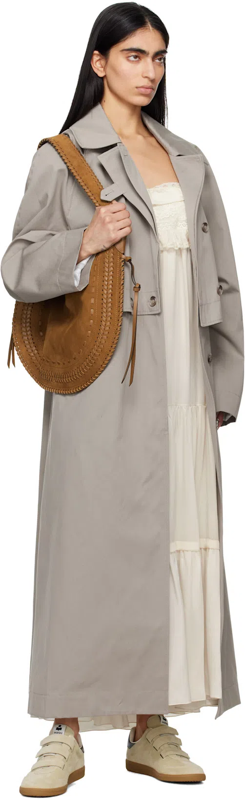 CHLOÉ Off-white Sleeveless Maxi Dress In 115 Dusty White