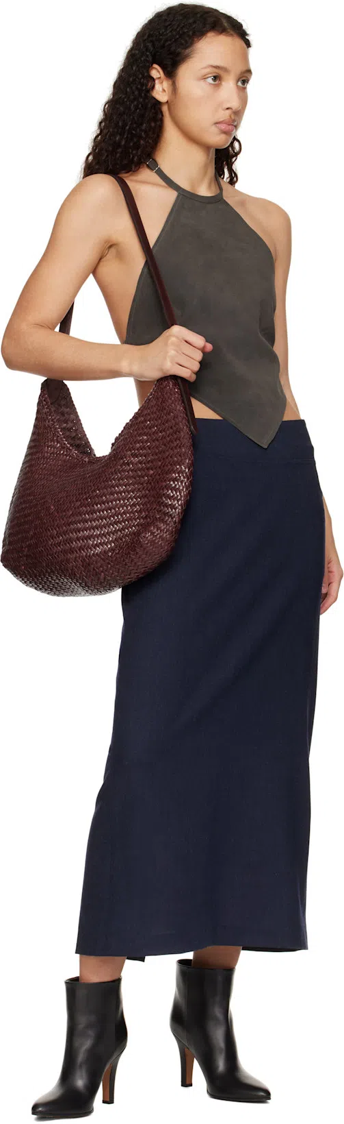 THE ROW Black Prudens Boots In Blk Black