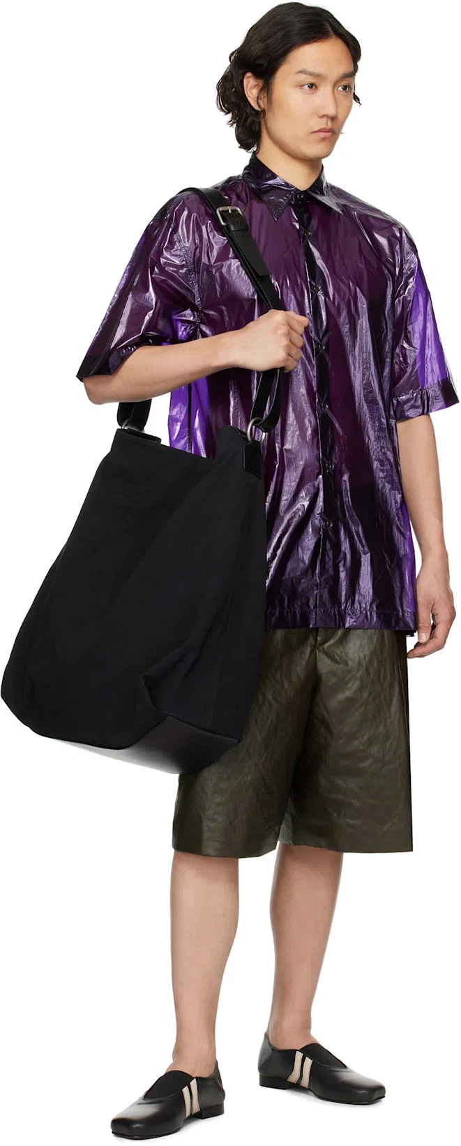 DRIES VAN NOTEN Bum Shoulder Bag In Black