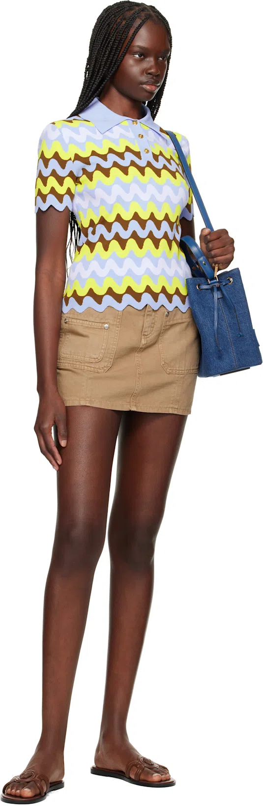 VERSACE Medusa Sandals In Brown